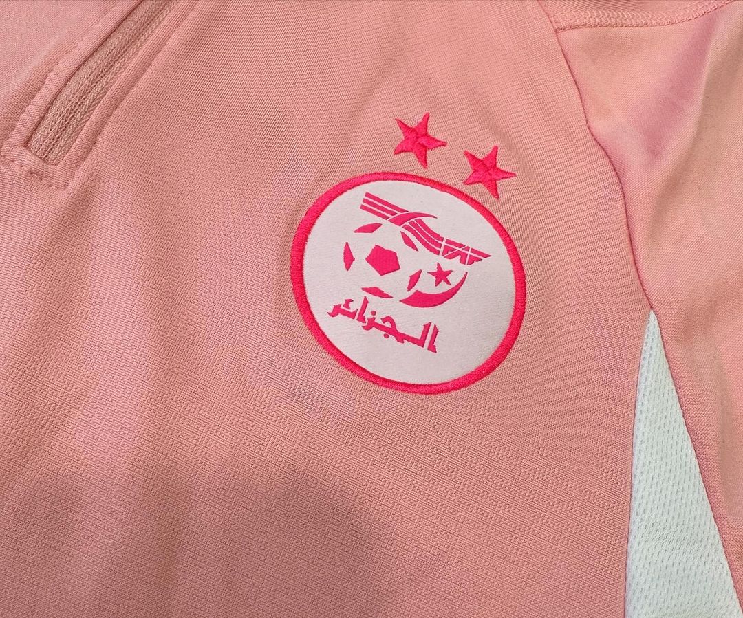 Algeria Long Sleeve Zipped Tracksuit Pink/Black 2023-24