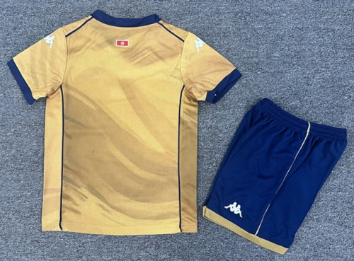 TUNISIA 25/26 2nd AWAY GOLD & YELLOW KIDS JERSEY